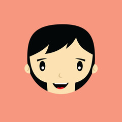 Obraz premium cartoon expression face male guy man vector art