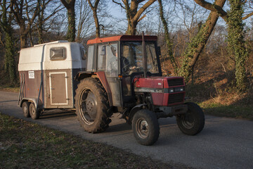 Red tractor