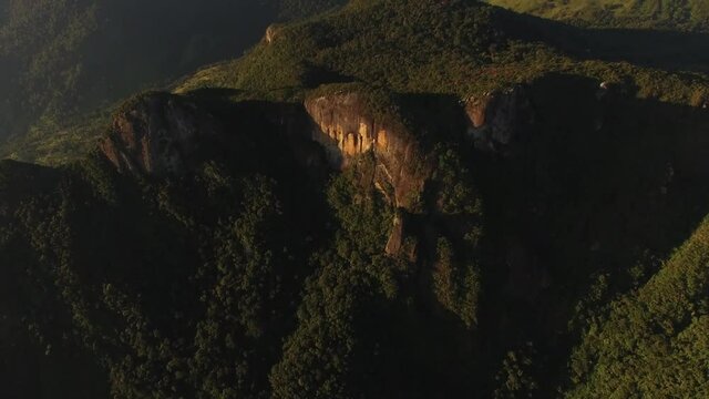 Flying around Mountains Landscape, Brazil
