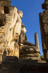 Fototapeta premium Architecture buddha beauty with clear sky