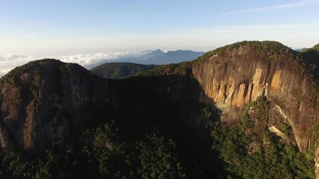 Aerial View of Mountains Landscape, Rio de Janeiro, Brazil