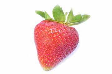 Fresh strawberry isolated on white background