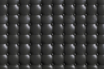 elegant dark gray leather texture with buttons for background and design