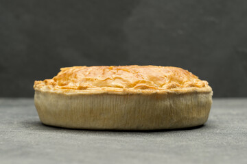Whole Meat Pie Viewed from its Side