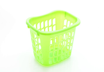 Fototapeta premium green plastic basket