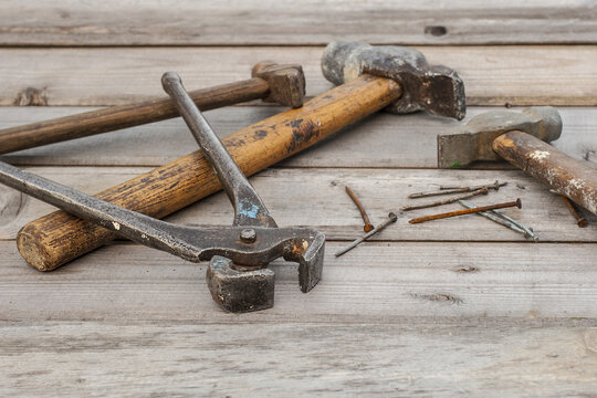 The carpenter's tools are on the table