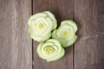 vegetable in flower shape