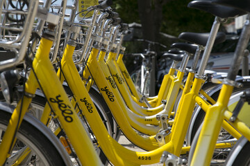 Les V&eacute;los jaune de La Rochelle