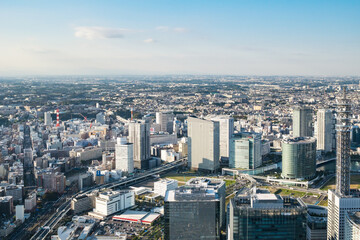 Fototapeta na wymiar 横浜 ランドマークタワー展望台からの眺望