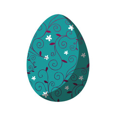 Egg easter day icon vector illustration graphic design
