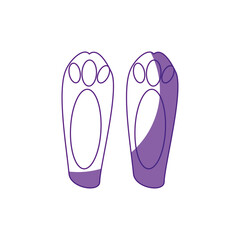 Cute easter bunny cartoon icon vector illustration graphic design