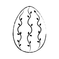 Egg easter day icon vector illustration graphic design