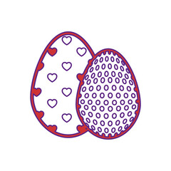 Eggs easter day icon vector illustration graphic