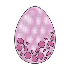 Egg easter day icon vector illustration graphic