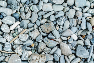 pebbles on teh beach