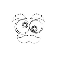 April fools day cartoon face icon vector illustration graphic design