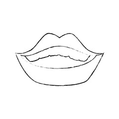 Mouth laughing cartoon icon vector illustration graphic design