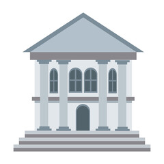 bank building business and finance construction of urban vector illustration