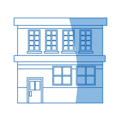 supermarket building store grocery exterior facade vector illustration