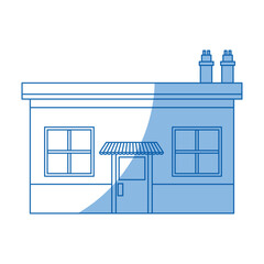 supermarket building store grocery exterior facade vector illustration