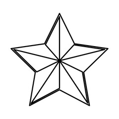 Obraz premium star funny comic cartoon decoration icon vector illustration