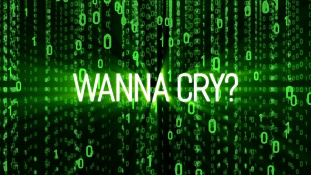 Malicious encryption ransomware called wanna cry attack infected global internet worldwide. Abstract Matrix Background. Binary Computer Code. Motion Tech Background. Available in 4K FullHD and HD