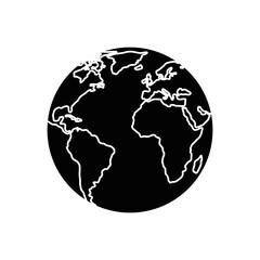 World globe isolated icon vector illustration graphic design