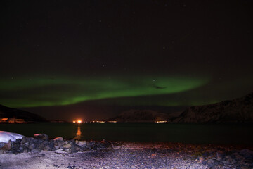Polarlichter bei Aun, Harstad, Norwegen
