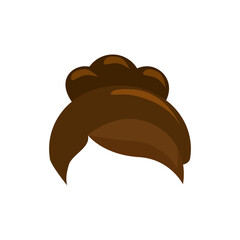 japanese hairstyle traditional icon vector illustration graphic design