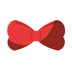 Decorative red bow icon vector illustration graphic design