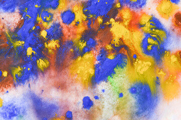 Watercolor gradient multicolored bright background