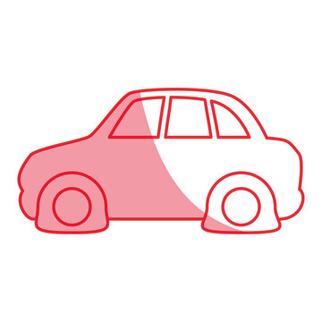 recommend clip art: silhouette flat tire car to drive and travel vector illustration