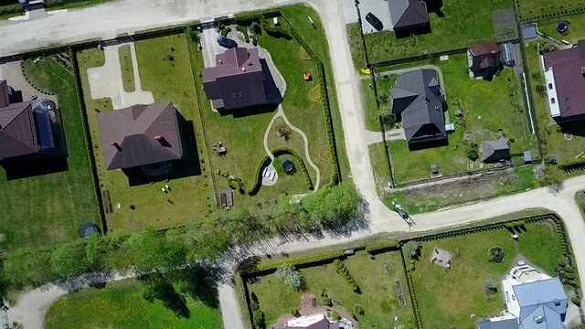 Aerial view of countryside, drone top view