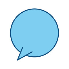 Chat bubble comic icon vector illustration graphic design
