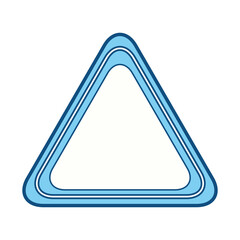 triangle notification signal vector illustration graphic design icon