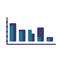 statistics trend growing vector illustration graphic design icon