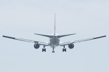 The aft part of the airplane