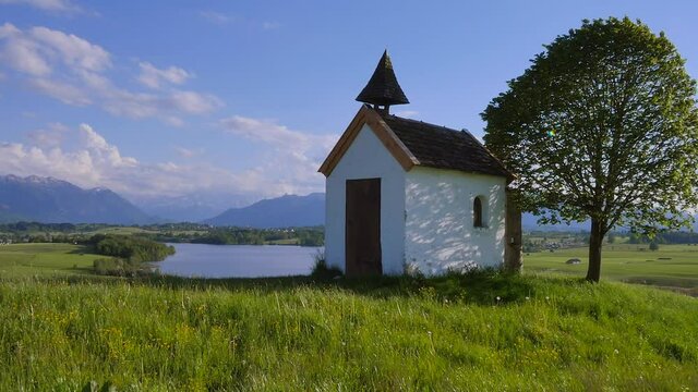 View from Aidlinger H&ouml;he in Bavaria, Germany