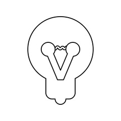 light bulb figure vector illustration graphic design icon