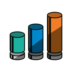 statistics trend growing vector illustration graphic design icon