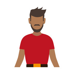 Man faceless avatar icon vector illustration graphic design