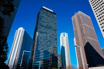 Fototapeta premium 東京 西新宿の高層ビル群 Tokyo Skyscraper