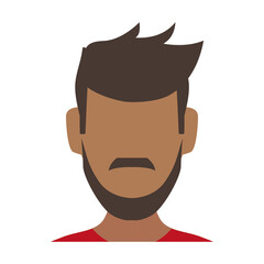 Man faceless avatar icon vector illustration graphic design