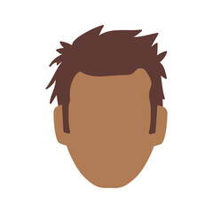 Man faceless avatar icon vector illustration graphic design