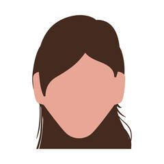Anonymous faceless woman icon vector illustration graphic design