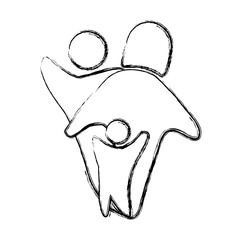 Family pictogram symbol icon vector illustration graphic design