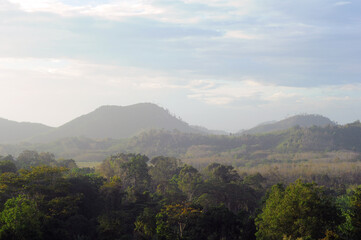 The beauty of mountains and hills 