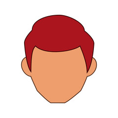Man faceless avatar icon vector illustration graphic design