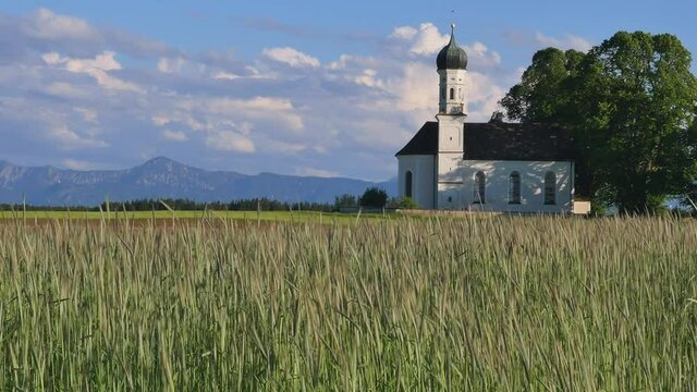 St. Andreas Church near Etting, Bavaria, Germany