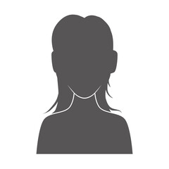 Woman faceless avatar icon vector illustration graphic design
